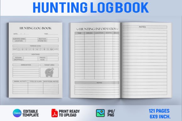 Download Hunting Log Book | KDP Interior - Log Collection