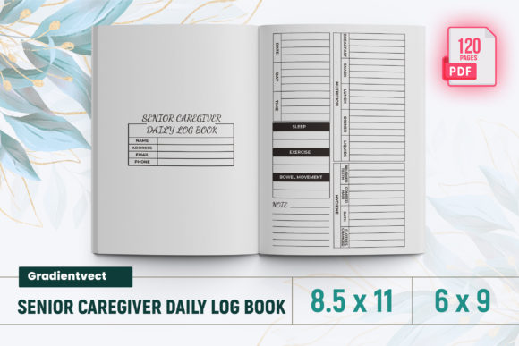 Download Senior Caregiver Daily Log Book KDP - Log Collection