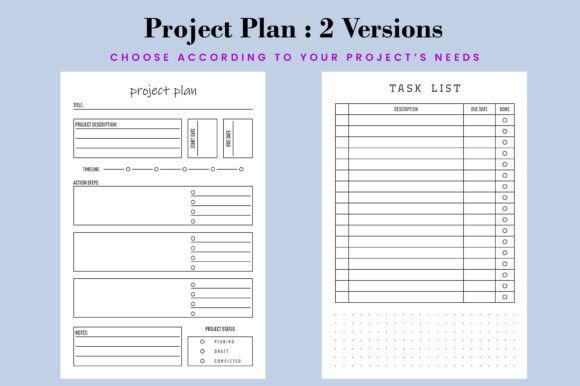 Download Project Plan Log Book | KDP Interior - Log Collection