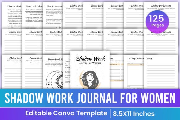 Download Shadow Work Journal for Woman Prompted - Premium Bundle