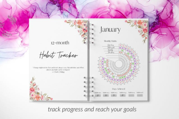 Download Habit Tracker Calendar, Undated 12 Month - Calendar Collection
